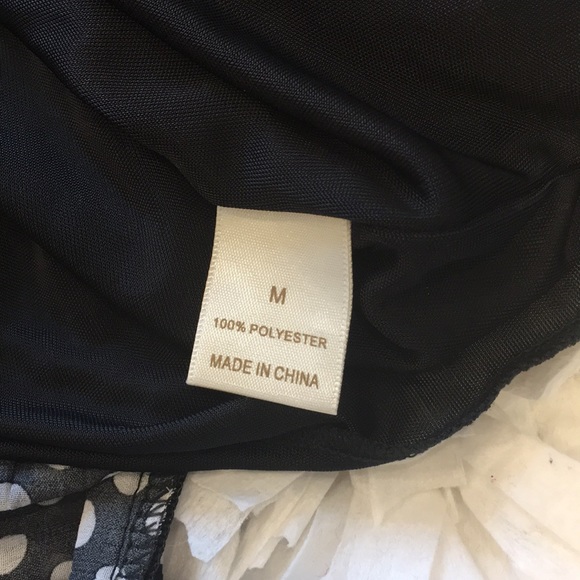 Black and White Polkadot Skirt - Picture 3 of 8